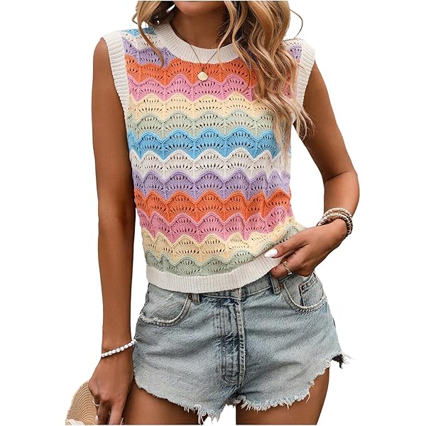 MakeMeChic Women's Leopard Print Vest Top Y2K Crew Neck